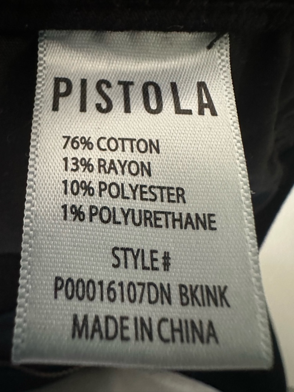 Pistola Kinsley Ultra Flare Jeans Black Ink Mid Rise 27 - Picture 14 of 14